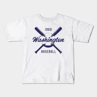 look distressed Washington 1969 baseball USA Kids T-Shirt